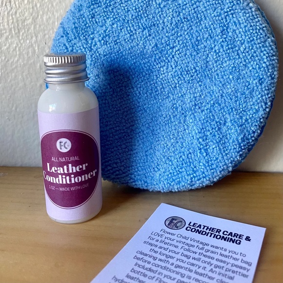Leather Conditioner All Natural Homemade by Flower Child Vintge - Picture 2 of 3